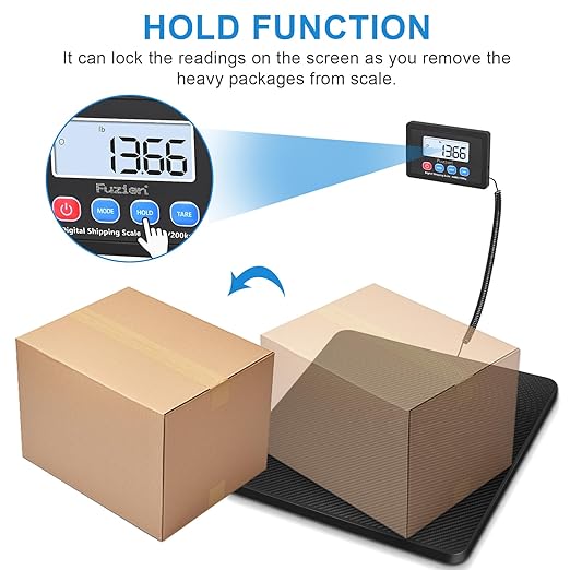 Digital Shipping Scale, 10g High Accuracy! 440lbs Postal Scale